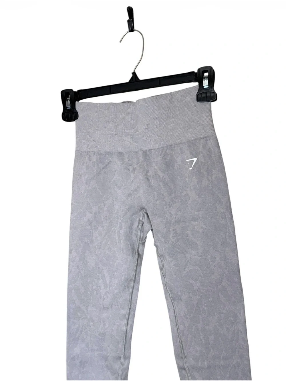 Gymshark High-Waist Light Grey Textured Leggings